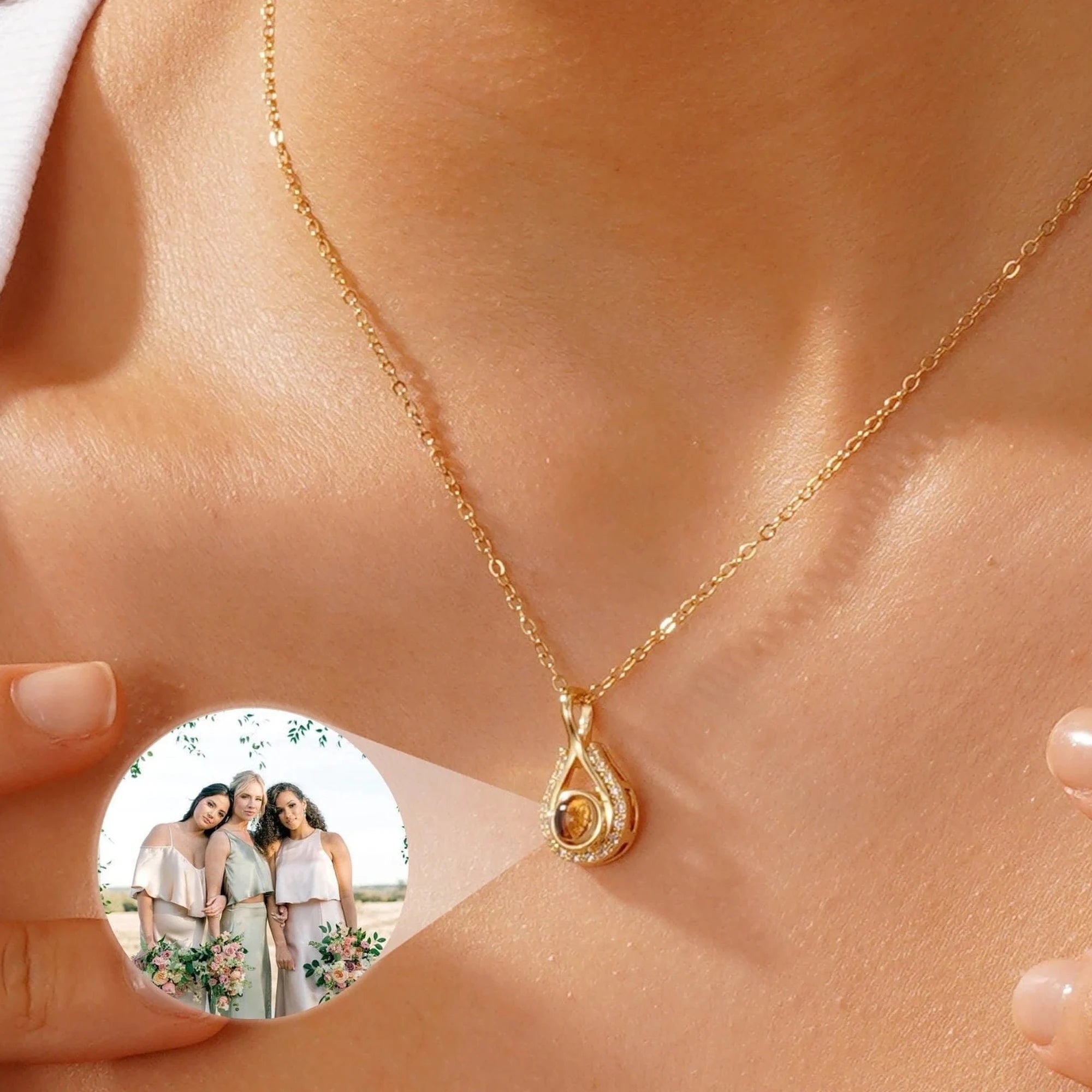 Memory™ - Collana personalizzata con foto nascosta