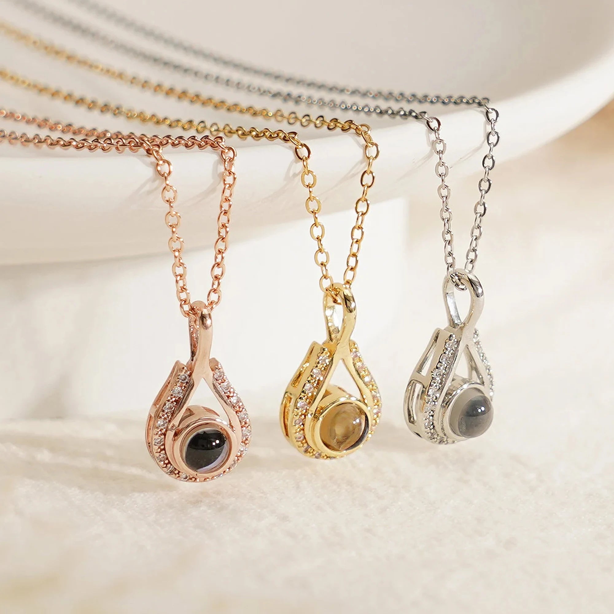 Memory™ - Collana personalizzata con foto nascosta