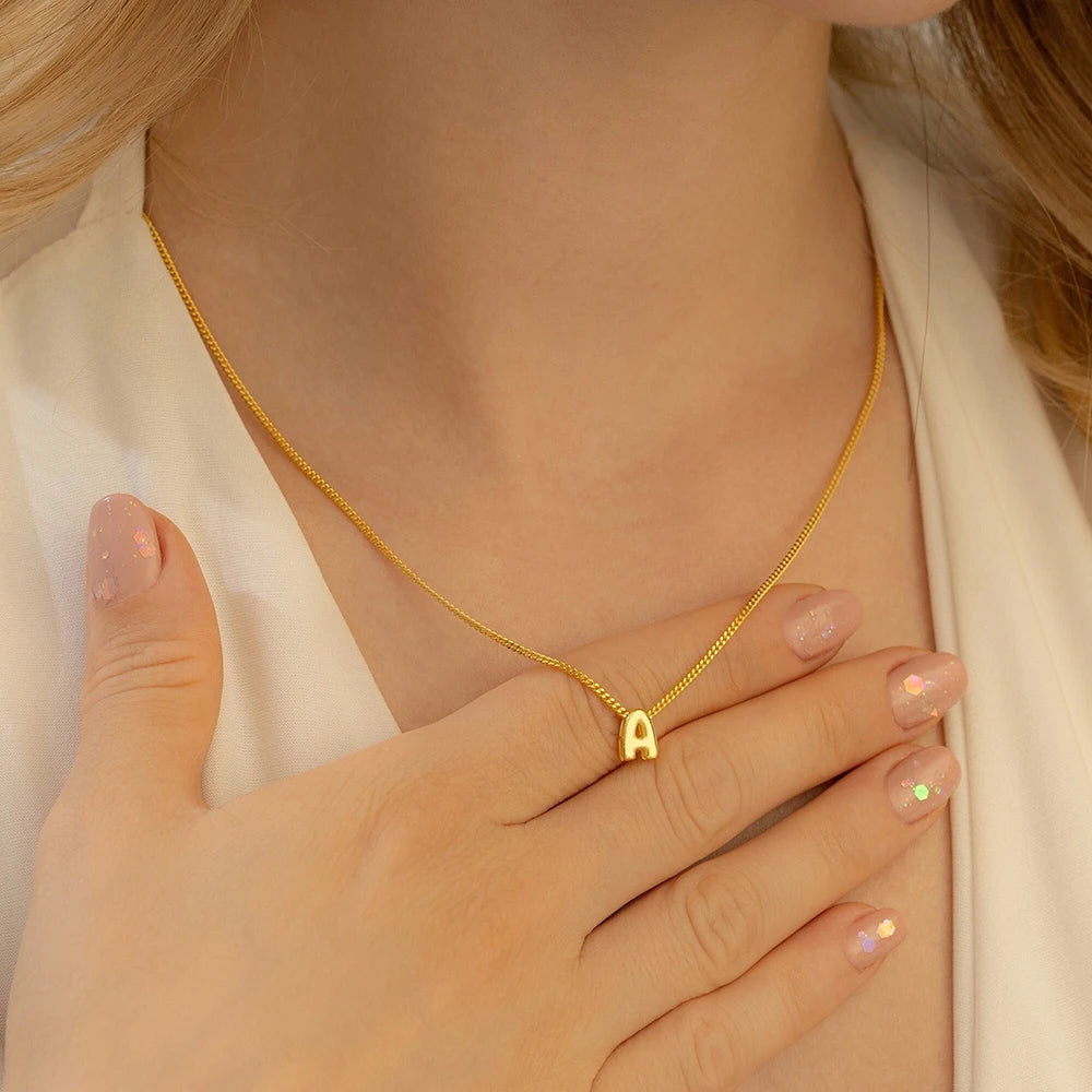 Collana Bubble personalizzabile con una o più lettere