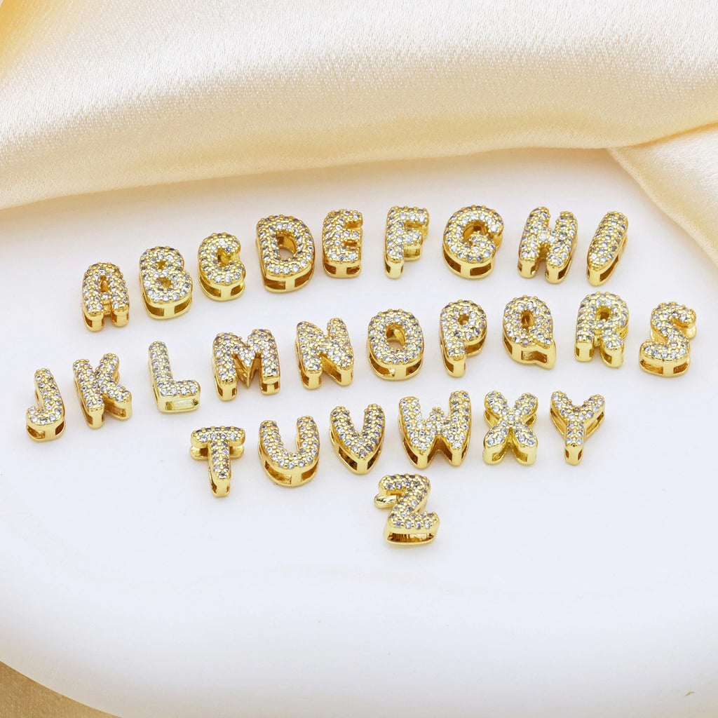 Shine™ - Bracciale personalizzato con lettere con zirconi