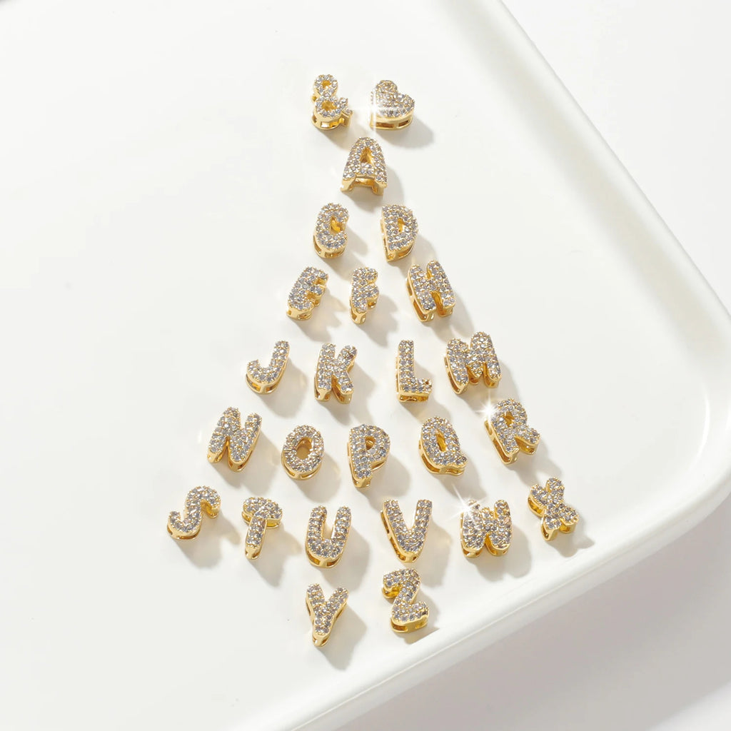 Shine™ - Collana personalizzata con lettere con zirconi