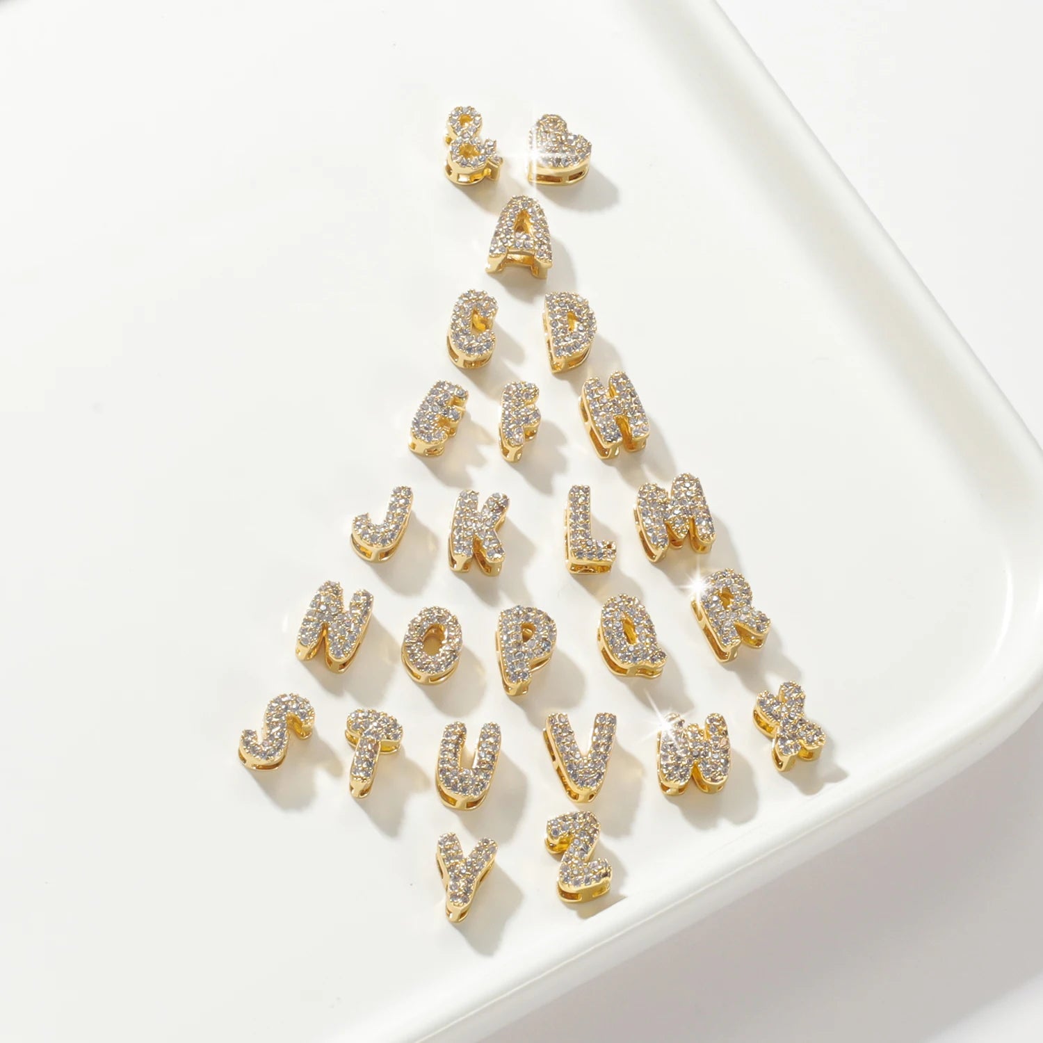 Shine™ - Collana personalizzata con lettere con zirconi