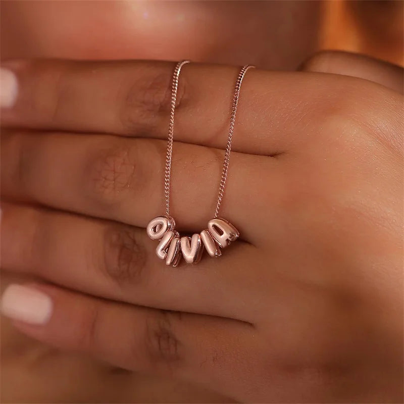 Collana Bubble personalizzabile con una o più lettere