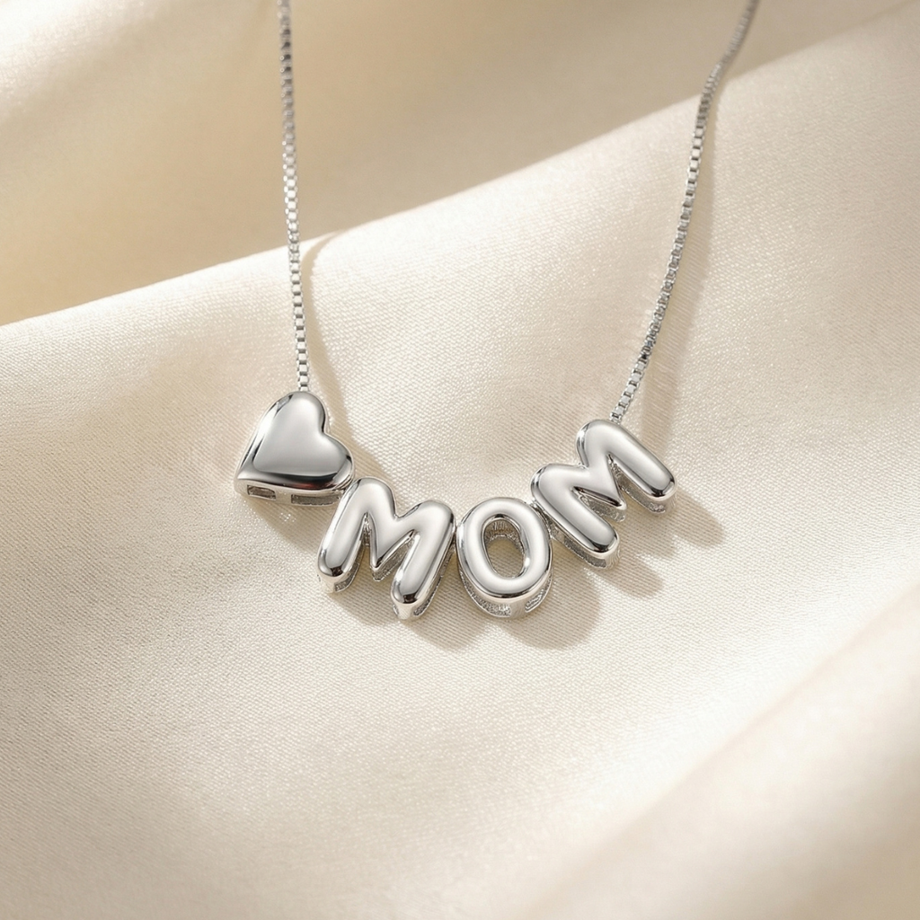 Bubble™ - Collana personalizzabile con una o più lettere e cuore o simboli