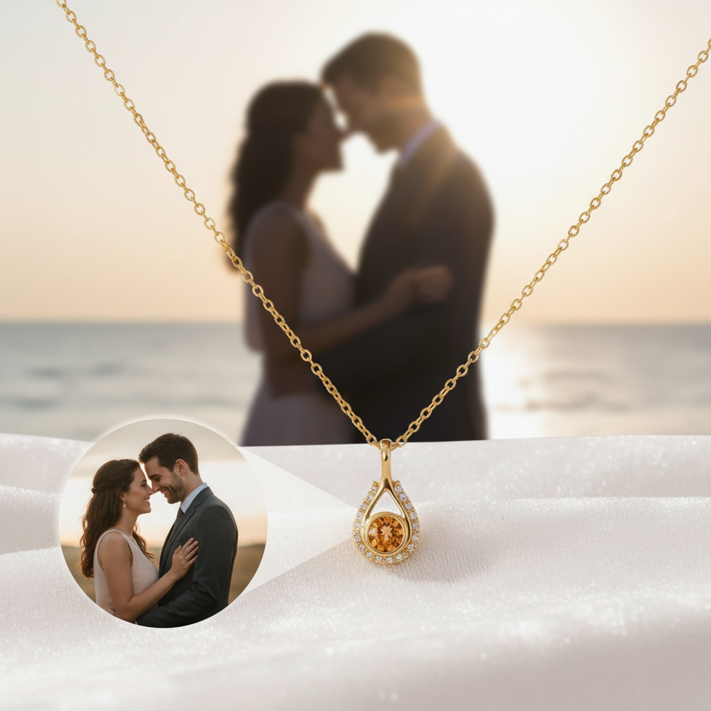 Memory™ - Collana personalizzata con foto nascosta