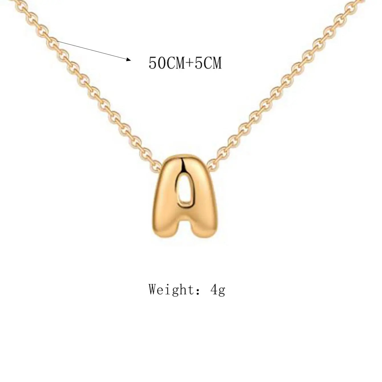 Collana Bubble personalizzabile con una o più lettere