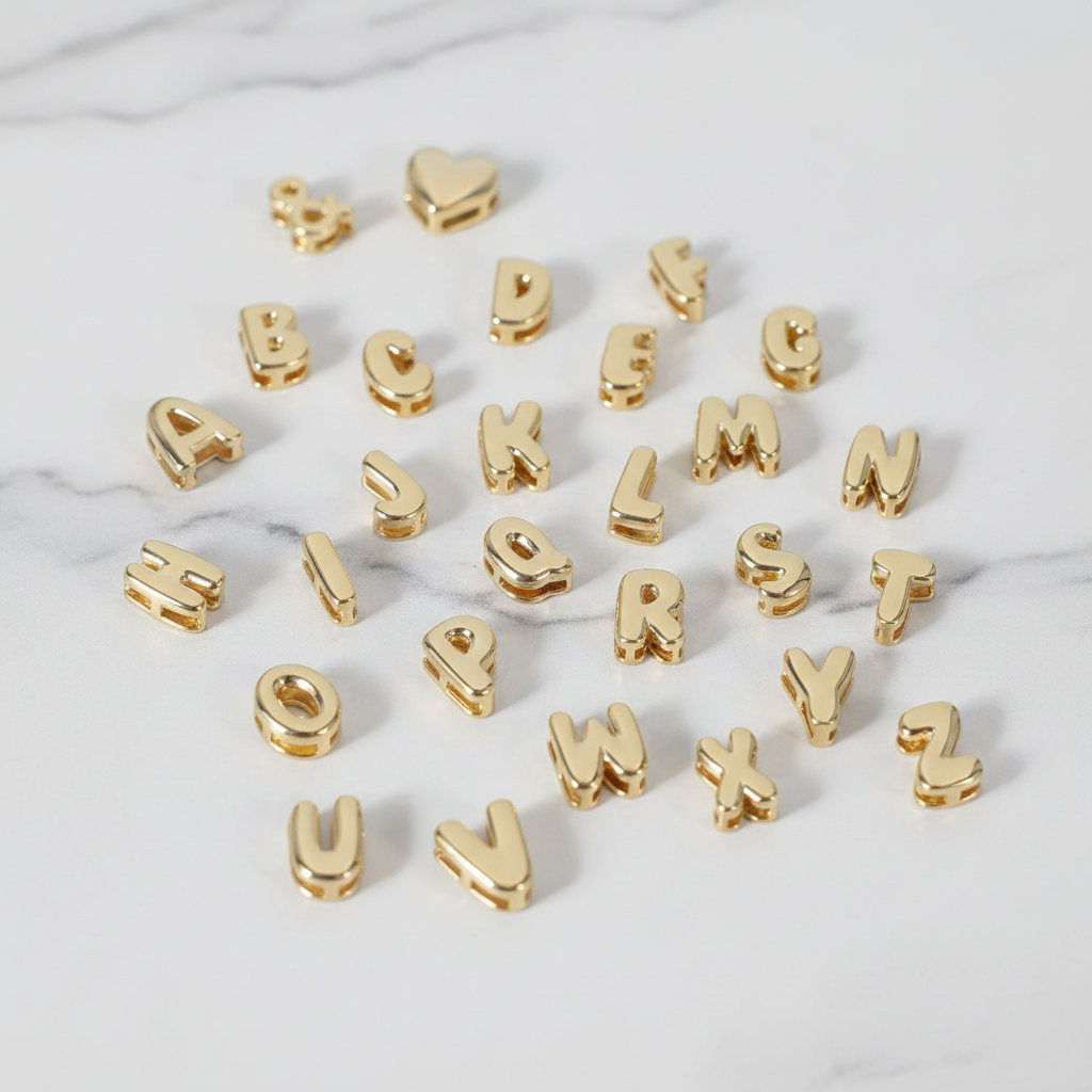 Bubble™ - Collana personalizzabile con una o più lettere e cuore o simboli