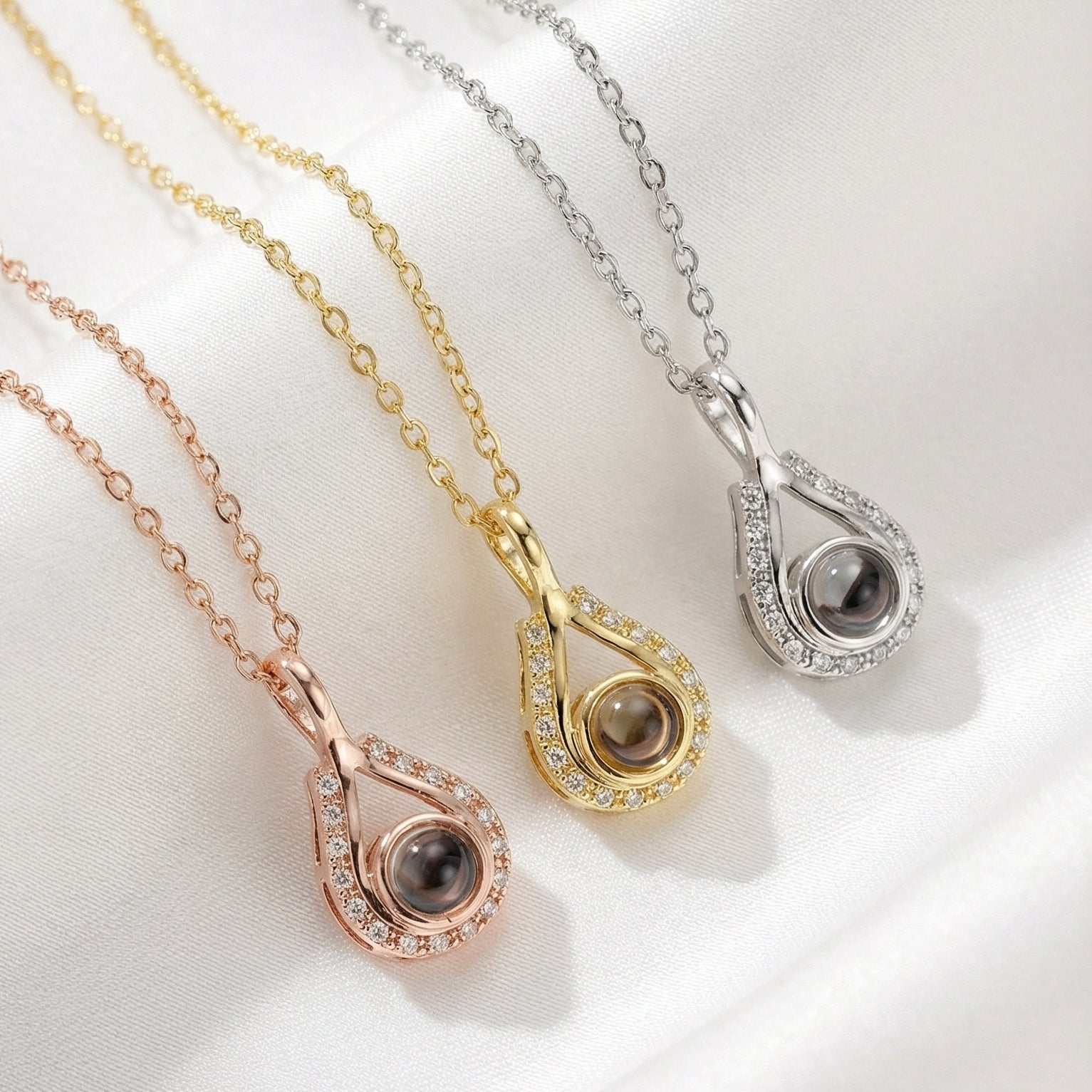 Memory™ - Collana personalizzata con foto nascosta