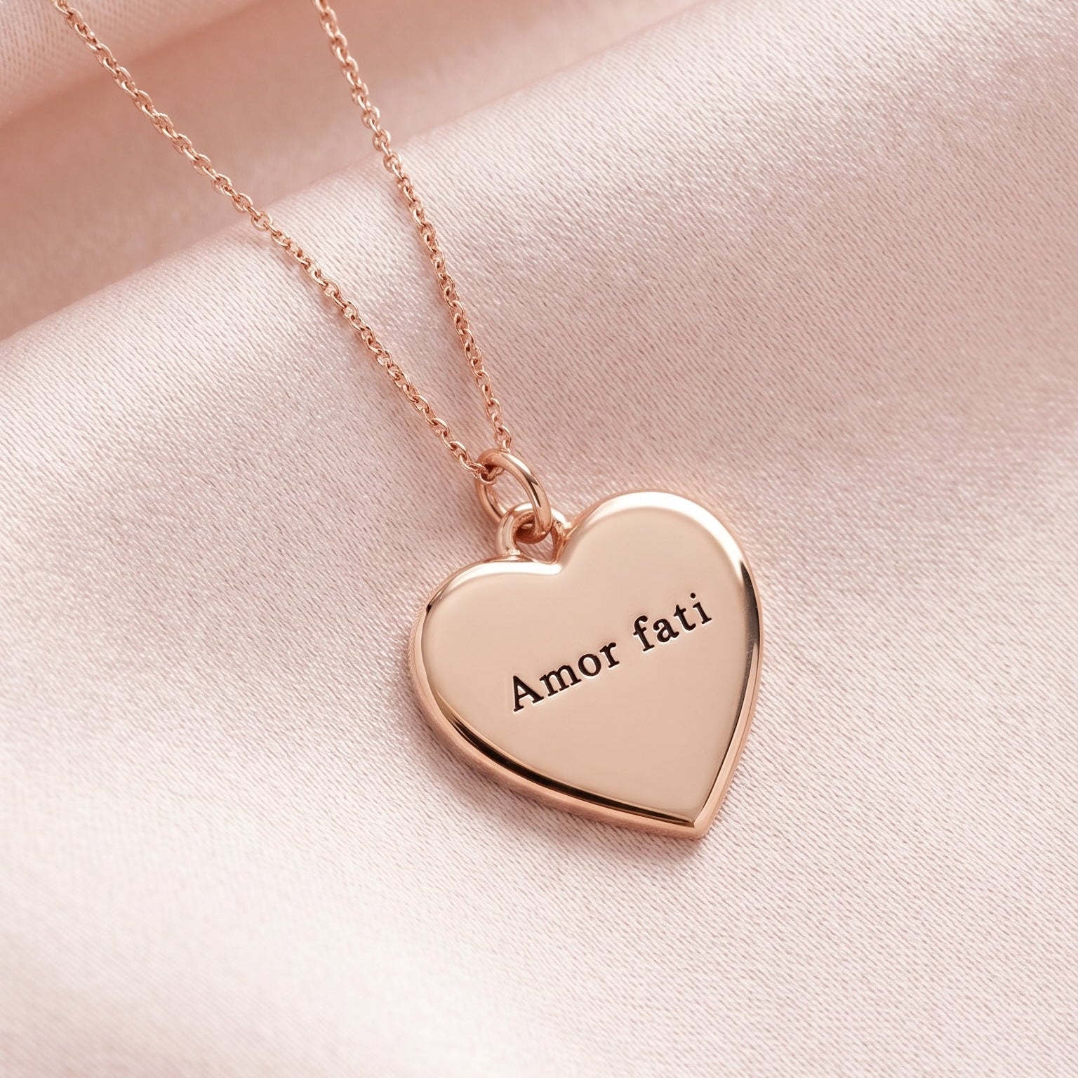 Alma™ - Collana a forma di cuore personalizzabile con testo inciso